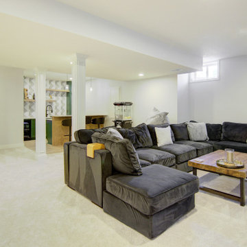 The Modern Luxe Basement Retreat