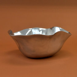 FreeForm Aluminum Punch Bowl | Large - Punch Bowls
