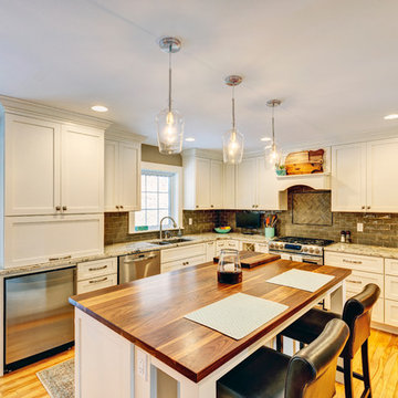 White Shaker Beauty featuring Candlelight Cabinetry