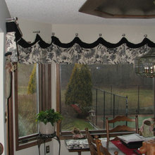 Valances on pegs