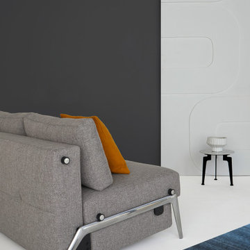 Cubed 02 Full Size Sofa Bed with Aluminum Legs by Innovation Living
