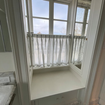 Cafe Curtain in Window Seat