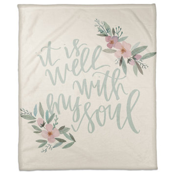 It is Well with my Soul 50x60 Coral Fleece Blanket