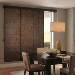 Woven Wood Sliding Panels - Window Treatments