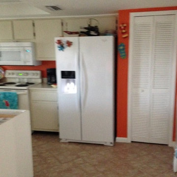 New Summer Carnival 1875 Wilsonart HD laminate tops with bevel edge
