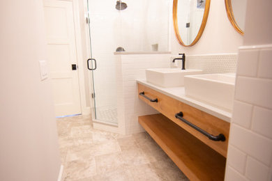 Inspiration for a contemporary bathroom remodel in Other