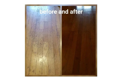 Before & After Wood Floors Refinishing in Woonsocket, RI