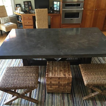 Concrete Table top with custom tint and movement