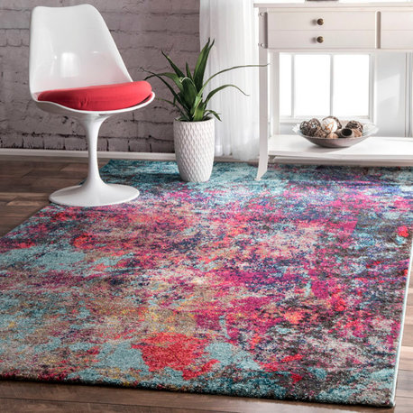 Nuloom Cloud Nebula Abstract Area Rug, Multicolor 3'x5'