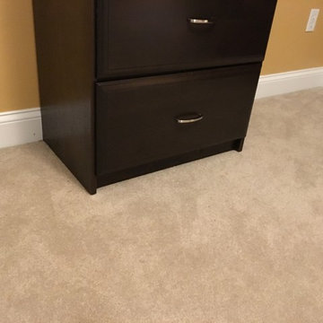 Master bedroom closet from spare room