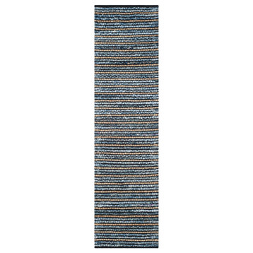 Safavieh Cape Cod Collection CAP363 Rug, Blue/Natural, 2'3"x6'