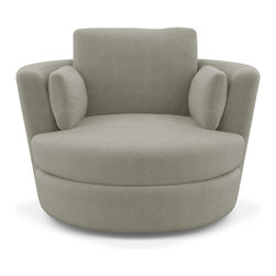 Snuggle Petite Swivel Chair - Living Room Chairs
