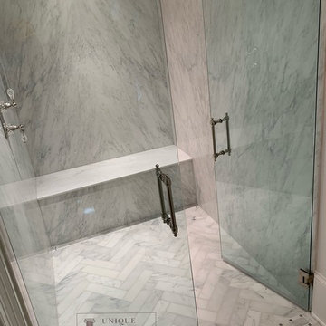 Hudson White ThinSlabz Shower