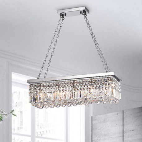 Aster 5-Light Chrome Crystal Chandelier