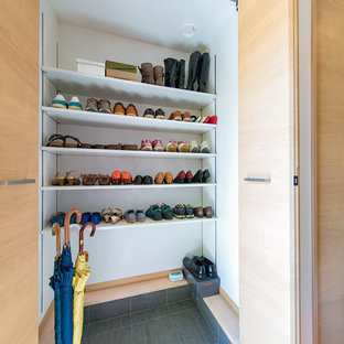 大容量のシューズクローク