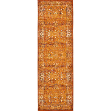 Traditional Majestic 3'x9'10" Runner Spice Area Rug