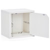 Eco-friendly Stackable Cube with Door in White