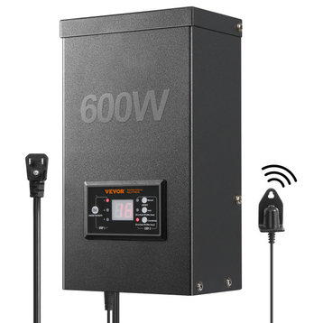 VEVOR 600W Low Voltage Landscape Transformer with Timer and Photocell Sensor