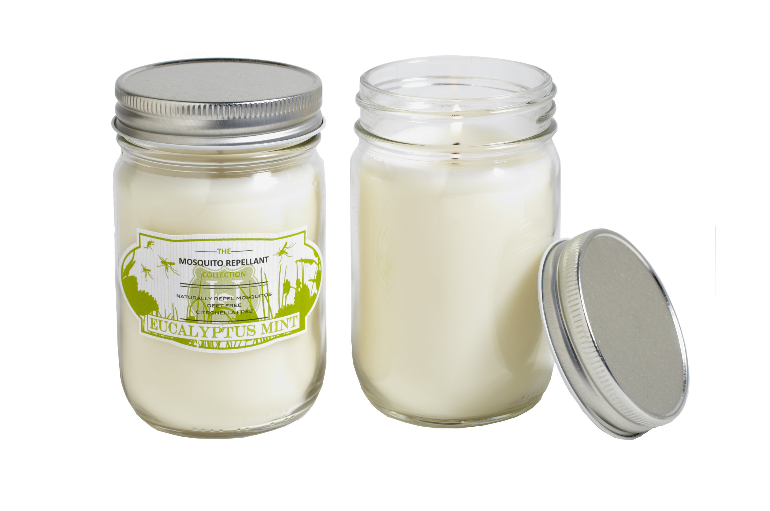 Eucalyptus Mint Outdoor Candle in Jar, 9.5 oz.