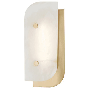 Yin & Yang 13" Wall Sconce in Aged Brass
