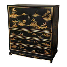 50 Most Por Asian Wooden Dressers And Chests For 2018 Houzz Oriental Furniture Dresser Black Lacquer Finish Dressers