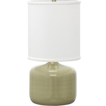 Scatchard Stoneware Table Lamp, Celadon