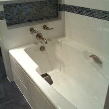 Bathroom Tile Shelving