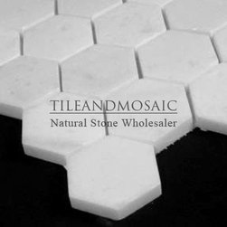 Statuary Crystal White Marble Italian Statuario 2" Hexagon Mosaic Tile Polished - Products