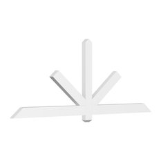 84"W x 31 1/2"H, 9/12 Pitch, Kennewick Architectural Grade PVC Gable Bracket