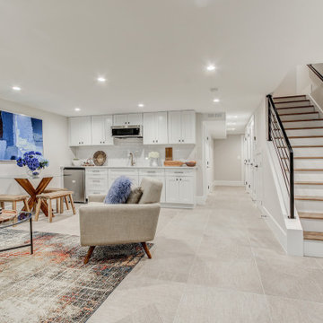 Complete remodeling of kitchen, bathroom, basement in Maryland