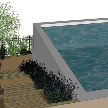 Création d'une piscine et extension de terrasse