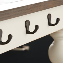Solid Bronze Petite Single Coat Hook - Bronze Patina - Wall Hooks