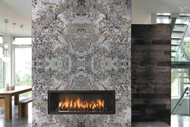 Inspiration for a modern living room remodel in Other