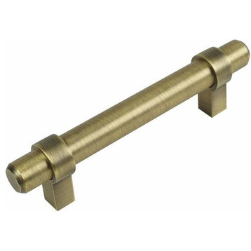 Cosmas 161-3BAB Brushed Antique Brass 3” CTC (76mm) Euro Bar Pull