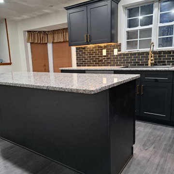 Modern Black Kitchen Remodel in South New Jersey