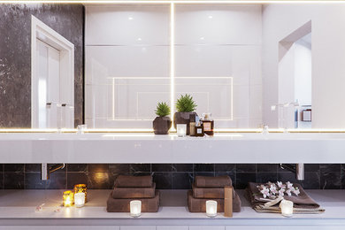 Example of a trendy home design design in Other