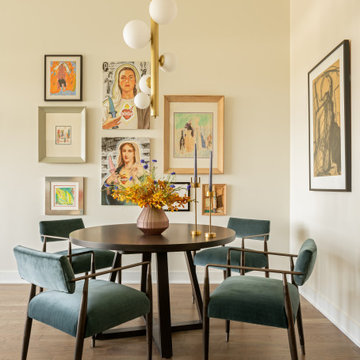 Eclectic Corner Dining Space