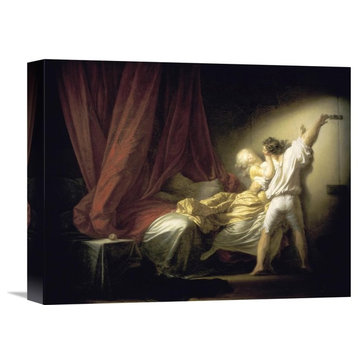 "Lock Le Verrou" Stretched Canvas Giclee by Jean Honore Fragonard, 16"x13"