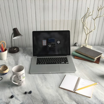 DIY 'Marble' Desk