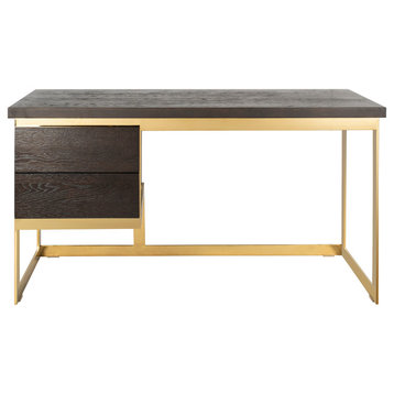 Safavieh Castille Desk, Oak/Gold