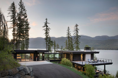 Inspiration for a contemporary exterior home remodel in Other