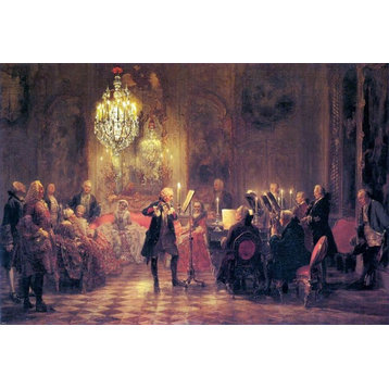 Adolph Von Menzel A Flute Concert of Frederick the Great Wall Decal