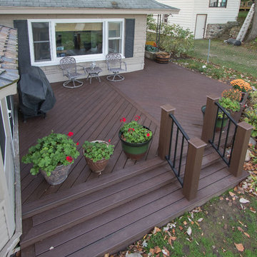 Lava Rock Deck off Indian Lake Cottage