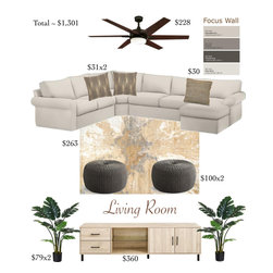 Living Room Design Board - Products