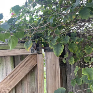 Side Yard Gate Rehung with Heavy-Duty Hardware