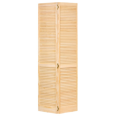 Closet Door, Bi-fold, Kimberly Bay Traditional Louver-Louver Clear, 80x36