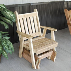 Cedar Traditional English Glider Chair - Outdoor Gliders