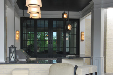 Example of a transitional patio design in Indianapolis