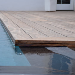 Pool side coated Accoya deck - Deck Tiles And Planks