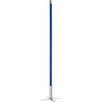 Lucas Indoor Fluorescent Light Stick With Stand, Blue